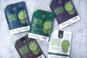 100g Custom Matte Mylar Bag Zipper Bag Tea Packaging Bags Stand up <strong>Zip</strong> <strong>Pouch</strong> for Tea &amp;Matcha - Product Image 3