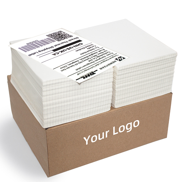 Zebra/Rollo Compatible Waterproof Direct Thermal Barcode Label Fanfold 4x6 Shipping Labels