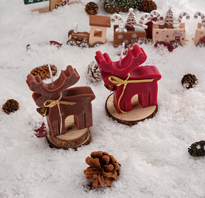 Mini renna creativa profumata candela-regalo di Natale aromatico per l'ambiente festivo e l'arredamento delle <span class=keywords><strong>vacanze</strong></span> - Product Image 6