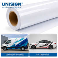 Rouleau de vinyle auto-adhésif imprimable à jet d'encre sans bulles, compatible solvant écologique, 80 microns, 5 ans, pour covering automobile, impression d'autocollants amovibles