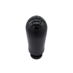 Renault Car Gear <b>Knob</b> 5-Speed Leather <b>Shift</b> Lever Ergonomic Black Manual Transmission Handle - Product Image 1