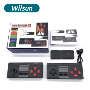 Console de videogame u box 600 em 1, console de jogos eletrônicos full hd com controle sem fio para nes/sfc