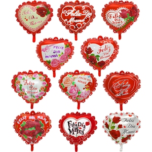 Ballons de la Fête des Mères en Gros BLN – Ensemble de Ballons Cœur en Mylar « Feliz Dia Mama » et Rose pour Cadeau et Décorations de Fête pour Maman - Product Image 2