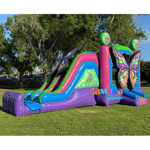 Prix fabricant Populaire Château gonflable à thème montgolfière avec toboggan Castillo Inflable Dmuchany Zamek Bounce - Product Image 3