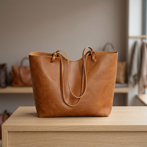 BS International Durable Design <b>Women's</b> Genuine Cow Calf Leather Lightweight Fashion Clutch Zipper Waterproof Dual Strap Travel - Product Image 3