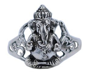 <b>Lord</b> Ganesha Design Silver <b>Ring</b> 925 Sterling Silver Gemstone Mother Father <b>Gift</b> <b>Ring</b> Wholesaler Indian <b>Gift</b> Jewellery - Product Image 2