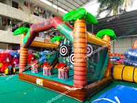 Jeu de lancer de hache gonflable Dinosaure de la Jungle, machine de tir sur cible personnalisée, équipement de divertissement pour adultes et enfants