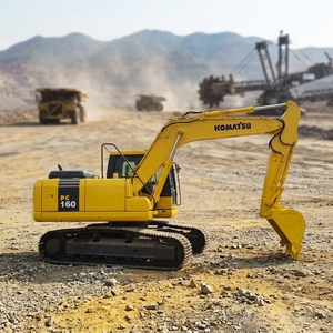 เครื่องจักรก่อสร้างมือสอง/เก่า รถขุดตีนตะขาบ Komatsu PC160-7 ราคาถูกสำหรับขาย - Product Image 1