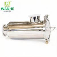 Filtro Sanitario de Acero Inoxidable SS316L SS304 Tipo Tri-Clamp Angular para Sistemas de Enfriamiento Líquido en la Industria AI, Filtro CDU