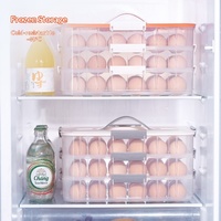 Boîte de rangement moderne pour réfrigérateur en plastique épais, transparente, en PP de qualité alimentaire, pour snacks et œufs, avec couvercle