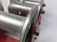 Guide de tirage de câble d'angle de regard robuste et durable, rouleau de câble à trois roues