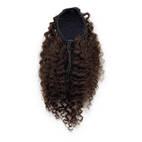 10 12 14 pouces indien Remy cheveux queue de cheval Extensions Double dessiné bouclés cordon poney queues