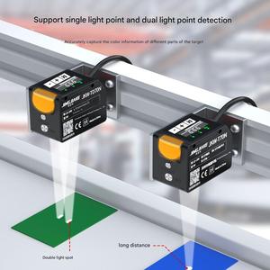 Có thể điều chỉnh 0-500mm ánh sáng phạm vi nhận dạng màu hồng ngoại cảm biến 485 Màu đánh dấu chuyển đổi quang điện dò hồng ngoại - Product Image 4