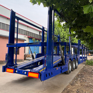 Semi-remorque porte-voitures à 3 essieux, double pont, capacité de 8 véhicules, châssis en acier à faible gravité pour les services de logistique automobile - Product Image 5