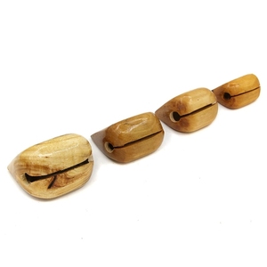 Bloque de Madera Natural Sólida con Forma de Pez y Golpeador de Madera para Juguete de Percusión Educativo Temprano - Product Image 2