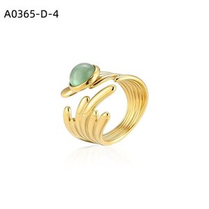 Bague tendance avec PIEDRA NATURAL A0365 pour femme, bijoux de haute qualité - Product Image 5