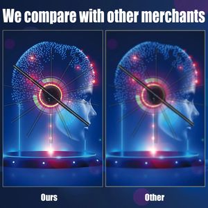 Alta tecnología 42cm Incluye pantalla de publicidad Bluetooth remota proyector de holograma ventilador de holograma 3D para exposición Navidad - Product Image 3