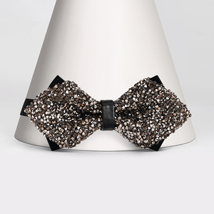 Nœud Papillon de Noël Scintillant pour Fête, Robe de Cocktail Scintillante en Poudre pour <span class=keywords><strong>Mariage</strong></span>, Disponible en Plusieurs Couleurs, Robe de Garçon d'Honneur et de Témoin pour Homme - Product Image 2