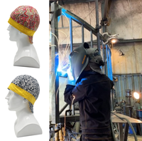 Casquette de soudeur en coton style imprimé, protection thermique, casquette de sécurité professionnelle