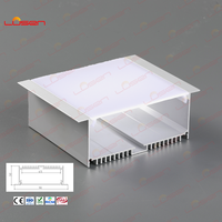 Profilé en aluminium 6063-T5 pour bandes LED, décorations, service de découpe LS-124