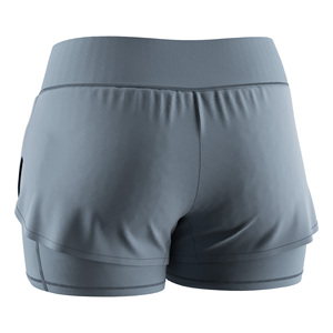 Shorts Deportivos de Doble Capa para Mujer con Bolsillos y Orificios Laterales Transpirables con Láser para Maratón - Product Image 4