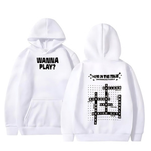 Sweat-shirt à capuche surdimensionné personnalisé en molleton à manches longues coupe ample style streetwear pour hommes et femmes - Product Image 2