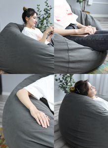 IStapromo No Filling Waterdrop Style Lazy <b>Sofa</b> Bean Bag Living Room Simple Single Person Bean Bag Hotel Bath Furniture Fabric - Product Image 2