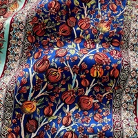 Tapestry Pohon Delima Persia 80x120cm Biru Kerajaan, Karpet Gantung Dinding untuk Sholat Islam