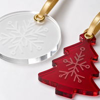 Personalisierter Acryl-Weihnachtsschmuck mit Eigenem Logo, Hängende Dekoration, Weihnachtsparty-Geschenk, Großhandel
