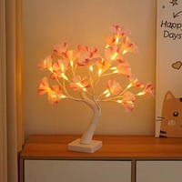 Kunstmatige vezel optische LED roos kersenbloesem boomlamp USB batterij aangedreven lamp slaapkamer bruiloft kerst Valentijn decoratie