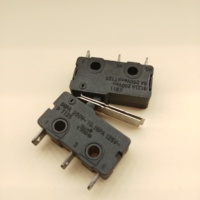 Micro-interrupteur en plastique à longue durée de vie, interrupteur de fin de course avec divers leviers, 250V 10A