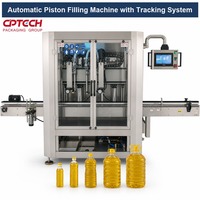 Machine de remplissage, de bouchage et d'étiquetage entièrement automatique CPTECH pour huiles comestibles, végétales, d'olive et de palme en bouteille