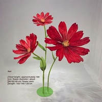 Fleurs géantes artisanales en papier de chrysanthème pour l'affichage dans les centres commerciaux, la Saint-Valentin, Thanksgiving, la fête des Mères