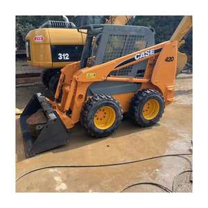 Meilleure vente de machines de construction d'occasion CASE skid steer 420 mini skid machine CASE 420 utilisé skid steer - Product Image 1