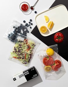 Borsa trasparente trasparente per uso alimentare con cerniera Sandwich richiudibile con bustina per la conservazione del congelatore sigillata per l'imballaggio alimentare - Product Image 4
