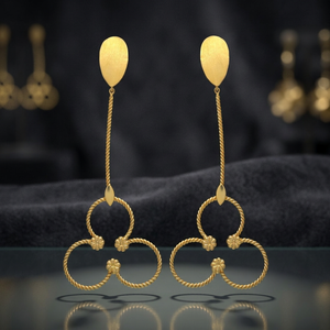 Boucles d'oreilles longues unisexes, modèle 2023, plaqué or 14 carats, imitation perle, cadeau classique pour les occasions spéciales - Product Image 3