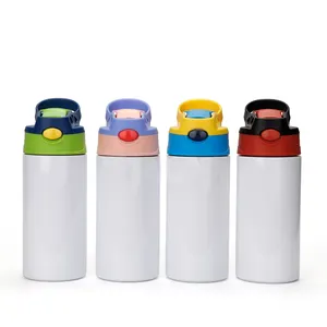 Ons Magazijn 12Oz 350Ml Roestvrij Staal Dubbele Muur Isolatie Rechte Water Sippy Cups Sublimatie Blanco Kinderen Tumbler