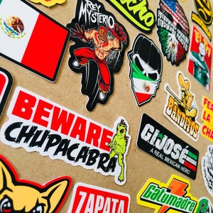 Pegatinas de Transferencia Térmica SUPER MEXICANAS, Pegatinas y Calcomanías para Camisetas y Gorras de MÉXICO, Pegatina de El Chapo, Zapata, Chupacabra, Guadalajara, Chingón - Product Image 1