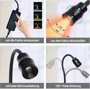 Luces <span class=keywords><strong>LED</strong></span> para <span class=keywords><strong>Acuario</strong></span> Boxtech con Zoom, 3 Colores Ajustables, Distancia Focal Ajustable, Resistencia a la Temperatura, Disipación Rápida de Calor, Sostenibles - Product Image 3