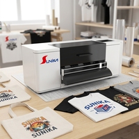 Imprimante DTF Sunika A3 XP600 Rouleau-à-rouleau Automatique pour Vêtements, Contrôle Mobile, Sans Ordinateur, Film PET, Télécommande Intelligente