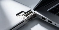 Charnière d'ordinateur portable en acier inoxydable 304 usinée par CNC, pivot intermédiaire de précision, à utiliser avec un pivot décalé robuste