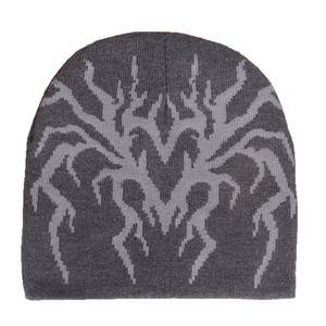 Gorro de Punto Personalizado con Logotipo, Cómodo, Otoño Invierno, Estilo Y2K, Jacquard, Patrón de Corazón Marrón, Gorra Hip Hop - Product Image 4
