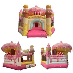 Château gonflable commercial pour enfants, idéal pour les fêtes de filles, avec thème crème glacée - Product Image 4