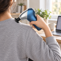Appareil de massage électrique portatif professionnel en métal, meilleur rapport qualité-prix, pour le visage et le corps, petit pistolet de massage vibrant portable