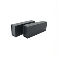 Boîte à stylos en carton rigide noir mat haut de gamme personnalisée avec insert, double usage, une boîte pour 0,5 ml et 1 ml, boîte magnétique, emballage cadeau