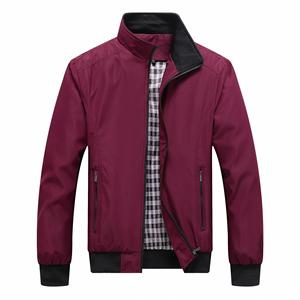 New Men's Slim Korean <b>Puffer</b> <b>Jacket</b> with Stand Collar and Front Logo Zipper Closure Quick Dry for Spring and Autumn - Product Image 1