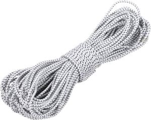 2.5mm (3/32 Inch) Elastic Cord Heavy Duty Polyester Shock Bungee Rope for DIY Crafting Kayak Gear <b>Tarp</b> Tie Canopy Use - Product Image 1