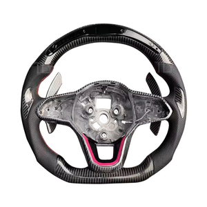Volant de course personnalisé en fibre de carbone LED pour VW MK8 GTI Scirocco <span class=keywords><strong>Polo</strong></span> GTS <span class=keywords><strong>R</strong></span> <span class=keywords><strong>Line</strong></span> 2018 <span class=keywords><strong>2019</strong></span> 2020 2021 2022 2023 2024 - Product Image 3