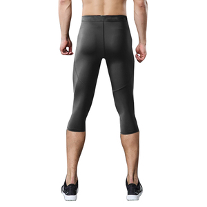 Pantalons de compression de basketball les plus vendus, <span class=keywords><strong>leggings</strong></span> noirs avec genouillères - Product Image 4