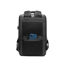 Nouveau Sac à Dos d'Ordinateur en Nylon Imperméable Style Britannique Décontracté pour Affaires et Voyage avec Sangle à Coussin d'Air Rechargeable